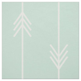 Modern Mint en White Arrow Stof