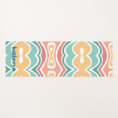 Modern Mint Green Abstract Stijlvolle Chic Yoga Ma Yogamat (Voorkant (horizontaal))