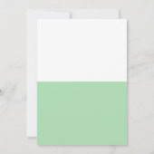 Modern Mint Green Brush Vrijgezellenfeest Kaart (Achterkant)