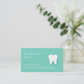 Modern Mint Green Dental Visitekaartjes (Staand voorkant)