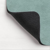 Modern Mint Green Faux Leather Muismat (Hoek)