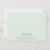 Modern Mint Green Pilates Cadeaubon (Achterkant)