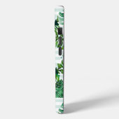 Modern Mint Green Tropical Triangles Patroon Case-Mate iPhone Case (Achterkant / Links)