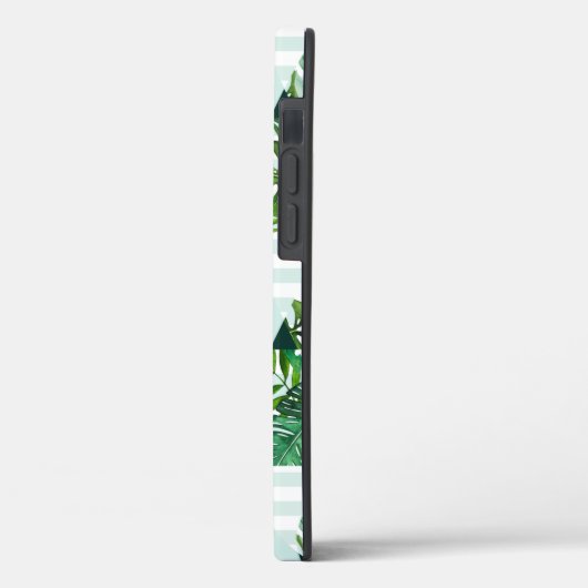 Modern Mint Green Tropical Triangles Patroon Case-Mate iPhone Case (Achterkant / Links)