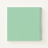 Modern Mint Green Wedding Guest Book Notitieboek (Achterkant)