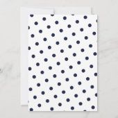 Modern Mint Navy & Blush Floral Cake Vrijgezellenf Kaart (Achterkant)