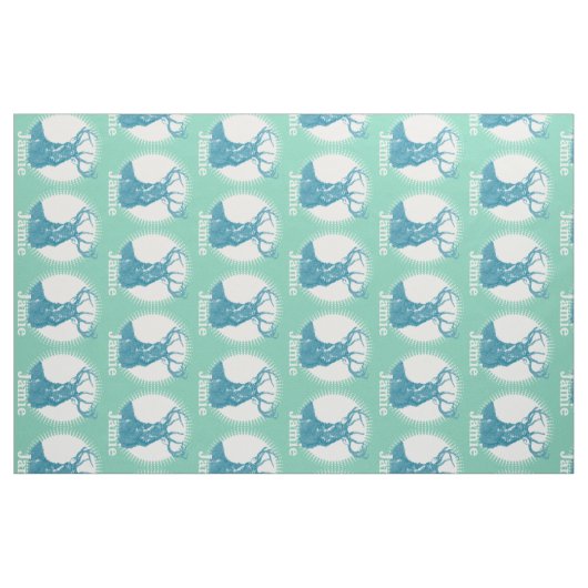 Modern Mint Specialized Deer Stof (Fat Quarter)