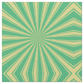Modern Mint Sun Ray-patroon Stof (Close Up)