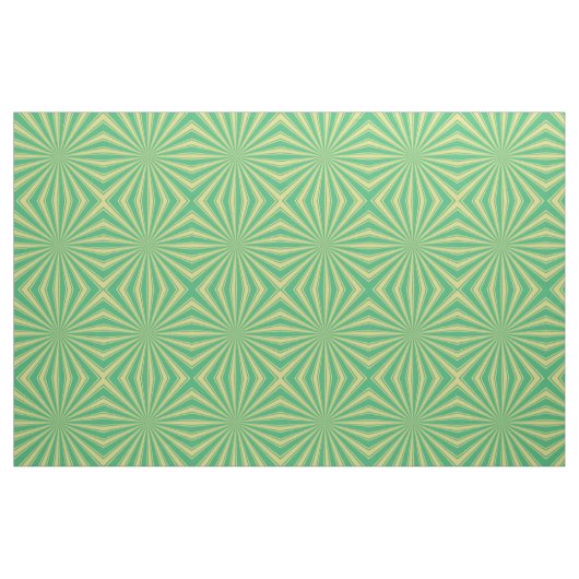 Modern Mint Sun Ray-patroon Stof (Fat Quarter)
