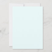 Modern Mint Turquoise Elegant Simple Minimalist Save The Date (Achterkant)