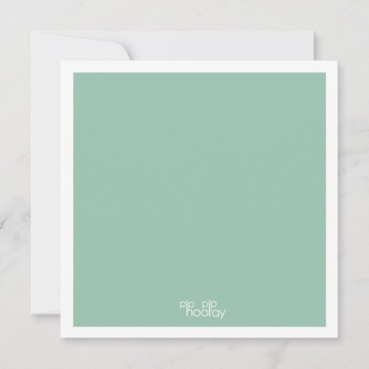 Modern Mint & White Bewaar de datum fotokaarten Kaart (Achterkant)