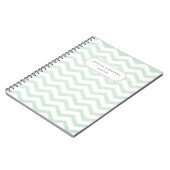 Modern mintgroene notitieboek (Linkerzijde)