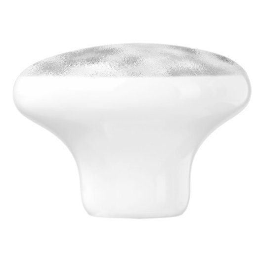 Modern mistig glas keramische knop (Zijkant)