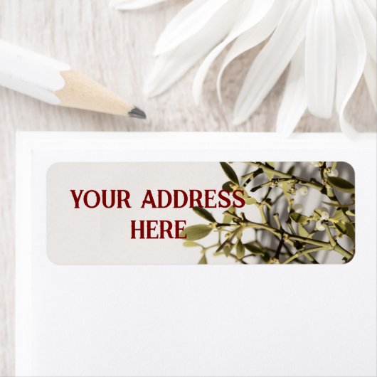 Modern Mistletoe Christmas Etiket (Insitu)