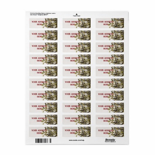 Modern Mistletoe Christmas Etiket (Full Sheet)