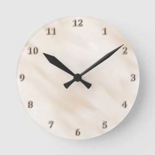 Modern Misty Antique White Clock Bath Accessory Ronde Klok