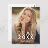 Modern Mix Afstuderen Aankondiging Briefkaart (Voorkant / Achterkant)