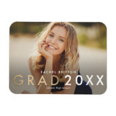 Modern Mix Afstuderen Aankondiging Magnet Magneet (Horizontaal)