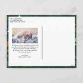 Modern Mix Typografie Red Merry kerstfoto Feestdagenkaart (Achterkant)