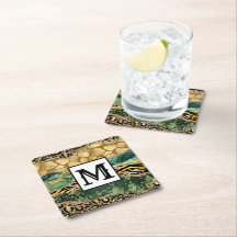 Modern Mixed Animal Print Monogram