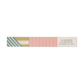 Modern Mixed Stripes Holiday Retouradres (Individueel)