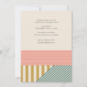 Modern Mixed Stripes kerstfeest Feestdagenkaart (Voorkant)