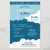 Modern Mobile Laundry Service Laundromat Marketing Flyer (Voorkant)