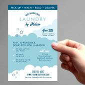 Modern Mobile Laundry Service Laundromat Marketing Flyer