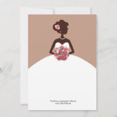 Modern Mocha Bridal Shower Kaart (Achterkant)