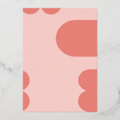 Modern Mod Arch Foto Graduation Party Folie Uitnodiging (Achterkant)