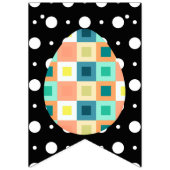 Modern Mod Pop Art Geometric Easter Bunting Banner (Tweede vlag)