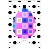 Modern Mod Pop Art Geometric Easter Bunting Banner (Derde vlag)