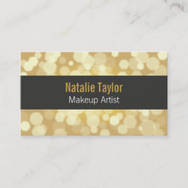 Modern, Mode, glamour, Faux Gold, Makeup Artist Visitekaartje