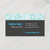 Modern, Mode, pastblauw, makreelartiest Visitekaartje (Achterkant)