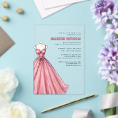 Modern Mode School Mode Designer Afstuderen Acryl Uitnodigingen (Insitu (Huwelijk))