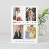 Modern Model Actor 4 Foto's Comp Kaart (Staand voorkant)