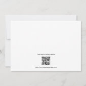 Modern Model Actor QR Code Terug 5 Foto Comp Kaart (Achterkant)