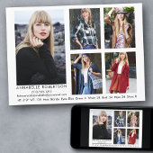 Modern Model en Actor 5 Photo Comp Kaart