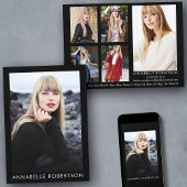 Modern Model en Actor 6 Foto's Comp Kaart