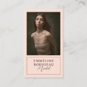 Modern Model Professioneel Foto Visitekaartje (Voorkant)