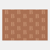 Modern model van het initiaal van het monogram ter inpakpapier vel (Voorkant 2)