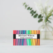 modern model voor aangepaste stripkaart visitekaartje (Staand voorkant)