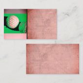 modern model voor groene golfbalkaart visitekaartje (Voorkant / Achterkant)