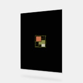 Modern Modular Floor Plan – Minimalist Architectur Acryl Bord (Hoek)