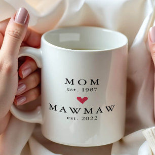 Modern Moeder Mawmaw Jaar Opricht. Koffiemok