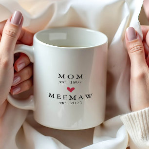 Modern Moeder   Meemaw Jaar Opricht. Koffiemok