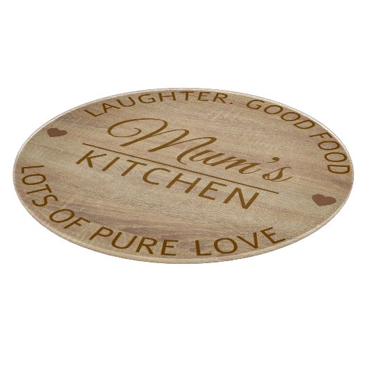 Modern Moederdag Custom Text Wooden Snijplank (Hoek)