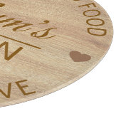Modern Moederdag Custom Text Wooden Snijplank (Hoek)