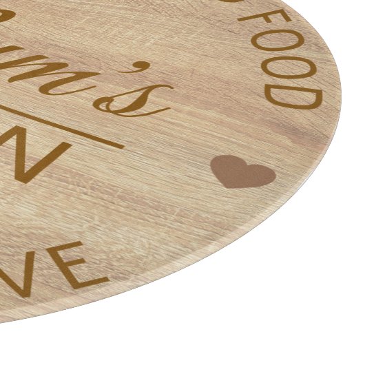 Modern Moederdag Custom Text Wooden Snijplank (Hoek)