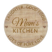 Modern Moederdag Custom Text Wooden Snijplank (Voorkant)